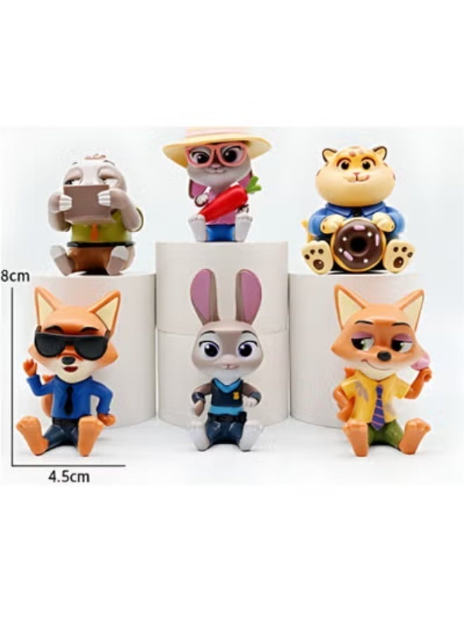 XiaoGiqi Zootopia Series Figurines Adorable Cartoon Anime Figurines Film Merchandise - Image 3